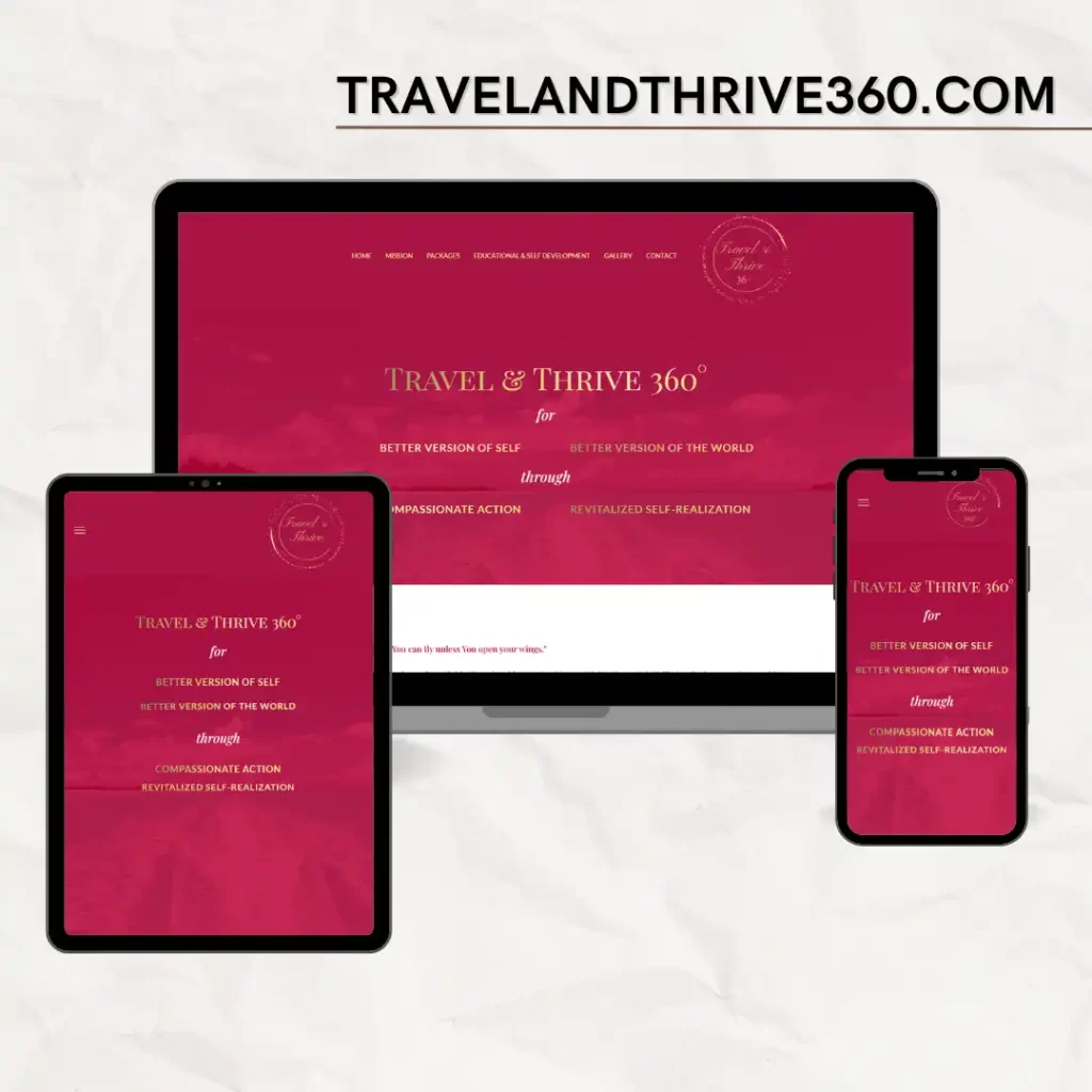 Travel and Thrive 360 Utazási és turisztikai weboldal készítés nyíregyháza referencia