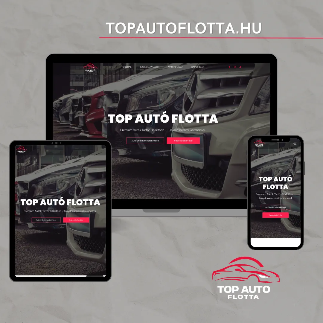 topautoflotta.hu weboldal készítés nyíregyháza referencia